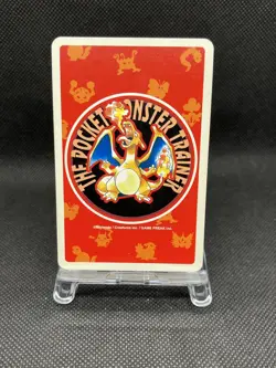 Lapras 8 Pokemon RED Playing Card Charizard back Japanese Vintage Bandai - Image 2