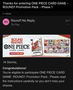 Bandai One Piece Card Game ROUND1 Promotion Pack ( 10 packs ) - Image 1