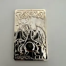 VTG 1999 Pokemon Charizard 23K Gold Plated Burger King Trading Card Nintendo - Image 1