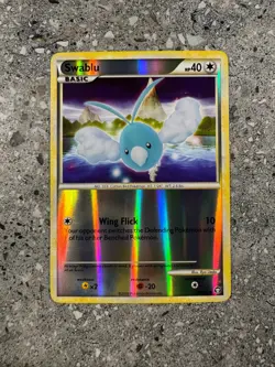 Pokemon TCG Cards Swablu 78/102 HGSS Triumphant Reverse Holo - Image 1