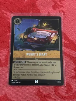 FOIL Lorcana Whispers in the Well - Webby's Diary - 31/204 FOIL - Image 1