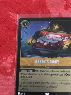 FOIL Lorcana Whispers in the Well - Webby's Diary - 31/204 FOIL - Image 3