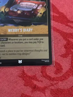 FOIL Lorcana Whispers in the Well - Webby's Diary - 31/204 FOIL - Image 5