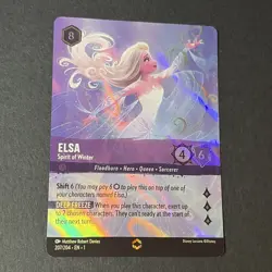 Disney Lorcana ELSA Spirit of Winter ENCHANTED 207/204 The First Chapter NM - Image 4