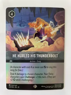 Disney Lorcana TCG: He Hurled His Thunderbolt EPIC 222/204 EN 10 - Image 1