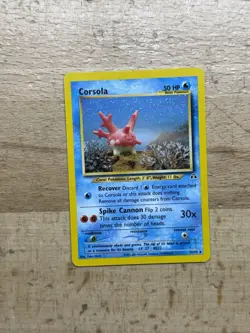 Corsola 37/75 NM Uncommon Neo Discovery Pokemon Card LP - Image 1