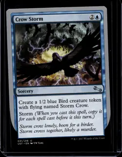 Crow Storm NM, English Magic the Gathering MTG Unstable - Image 1