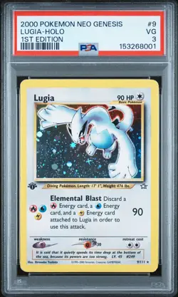 Pokemon Card - PSA 3 1st Edition Lugia 9/111 - Neo Genesis Holo - POP 228 - Image 1