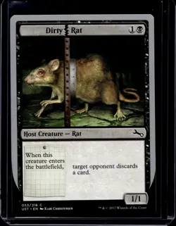 MTG Magic The Gathering Dirty Rat Common NM - Image 1