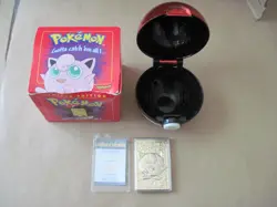 Pokemon Jigglypuff 23k Gold Plated Trading Card & Pokeball, Burger King Promo - Image 1