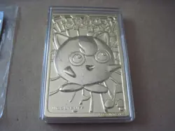 Pokemon Jigglypuff 23k Gold Plated Trading Card & Pokeball, Burger King Promo - Image 3