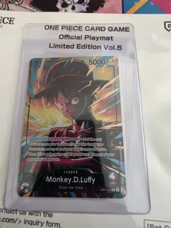 ONE PIECE CARD GAME Official Playmat Limited Edition Vol.5 W/Luffy promo - Image 2