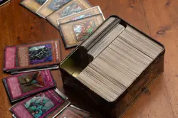 Vintage Yu-Gi-Oh TCG Lot w/ Blue-Eyes Red-Eyes Holos (50+ 1st Edition Cards) Tin - Image 3