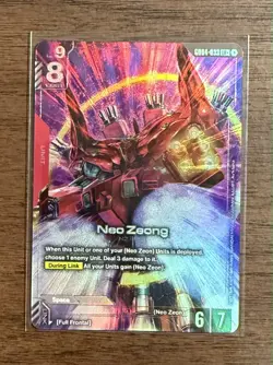 Neo Zeong GD04-033 LR+ NM Gundam Card Game Phantom Aria - Image 1