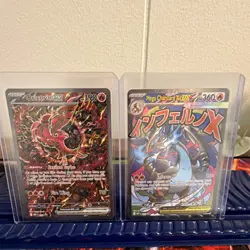 Pokemon TCG XY 2 Card Lot Oricorio EX + Mega Charizard X EX Foil EN - Image 1