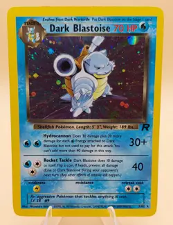 Dark Blastoise Holo Rare Team Rocket 3/82 Pokemon Card - WOTC 1999 - Image 1