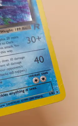Dark Blastoise Holo Rare Team Rocket 3/82 Pokemon Card - WOTC 1999 - Image 2