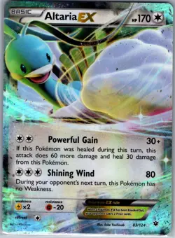 Altaria EX 83/124 XY - Fates Collide - Pokemon Card - LP - Image 1