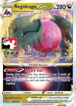 Regidrago VSTAR (Prize Pack Stamp) - 136/195 - Prize Pack Series Cards - NM - Image 1