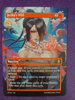 Jeska's Will MTG Fan Art Anime Test Card - Image 1