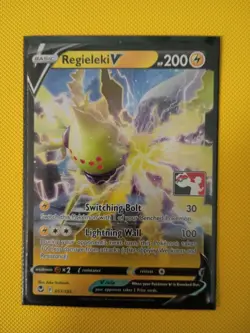 Regieleki V Pokemon Prize Pack Series 3 Promo Pokemon Card NM/LP Play Stamp - Image 1