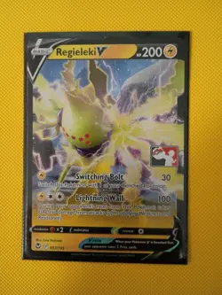 Regieleki V Pokemon Prize Pack Series 3 Promo Pokemon Card NM/LP Play Stamp - Image 3