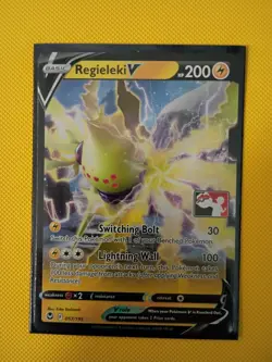 Regieleki V Pokemon Prize Pack Series 3 Promo Pokemon Card NM/LP Play Stamp - Image 4