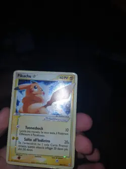 Pikachu Gold Star ita 104/110 EX Holon Phantoms 2006 Ultra rare pokemon card - Image 4