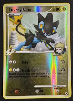 Luxray GL 9/111 Rising Rivals Reverse Holo Rare Pokemon Card TCG MP Condition - Image 1
