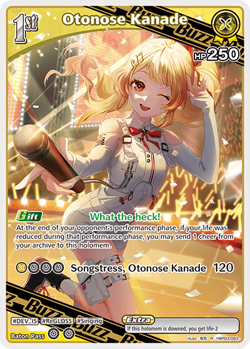 Otonose Kanade R hololive OFFICIAL CARD GAME hBP03-083 Elite Spark ENGLISH - Image 1