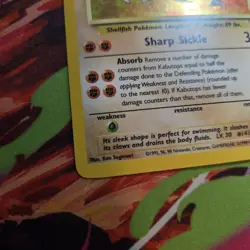 Kabutops 9/62 Holo Rare Pokemon Card Fossil - Image 5
