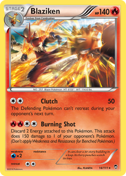 Blaziken 14/111 Rare Holo | Furious Fists | Pokemon Card - Image 1