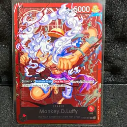 Bandai One Piece Card Game Monkey.D.Luffy ST21-001 Leader Holo EN 5000 - Image 1
