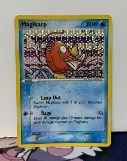 Pokemon Card Magikarp 64/107 Deoxys Reverse Holo Stamped MP-HP - Image 1