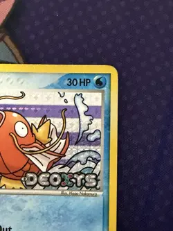 Pokemon Card Magikarp 64/107 Deoxys Reverse Holo Stamped MP-HP - Image 3