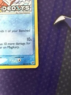 Pokemon Card Magikarp 64/107 Deoxys Reverse Holo Stamped MP-HP - Image 5
