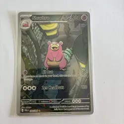 Slowbro IR Illustration Rare 090/084 Pitch Black Card in hand !! Pokemon English - Image 1