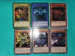 Yugioh 6x EGYPTIAN GOD CARDS/ PRISMATIC SECRET, ULTRA RARES/ NM/MINT - Image 2