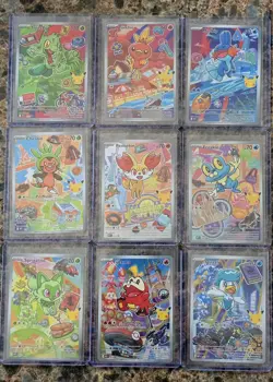 Pokemon First Partner Series 3 Illustration Full Set Of 9 Cards, Ready to Ship - Image 1