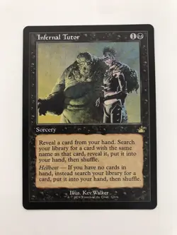 Infernal Tutor Retro Frame MTG Magic the Gathering Card NM Near Mint RVR - Image 1