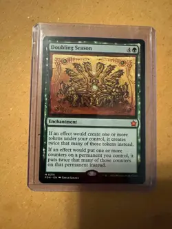 MTG: DOUBLING SEASON, 0216, MYTHIC , REGULAR FINISH, FOUNDATIONS, FDN, LP - Image 1