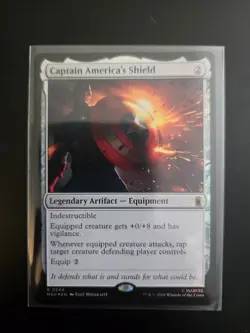 Magic: The Gathering Marvel Captain America's Shield Rare Foil #0244 MTG MSH - Image 1