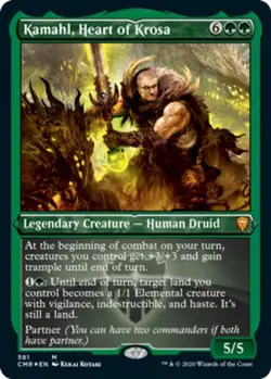 MTG Kamahl, Heart of Krosa (Foil Etched) - Foil, NM-Mint, English Commander Lege - Image 1
