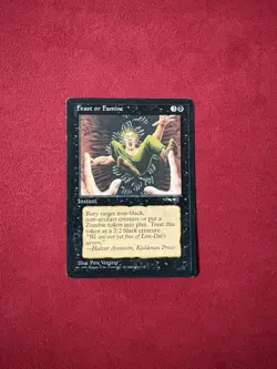 Feast Or Famine (a) - Alliances - MTG Magic The Gathering Classic 90’s Vintage - Image 1
