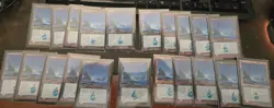Island (336) Invasion Foil x21 lot Signed by Artist MTG, 20 English 1 Portuguese - Image 1