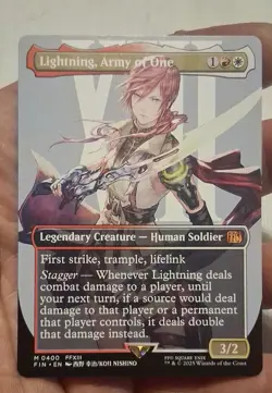 Lightning, Army of One (0400) (Borderless) Final Fantasy Regular - Image 1