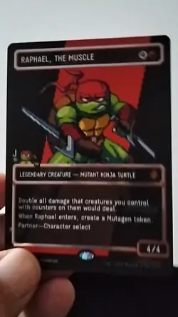 Raphael, the muscle. Boarderless, Surge Holo foil. - Image 2