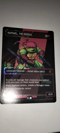 Raphael, the muscle. Boarderless, Surge Holo foil. - Image 4