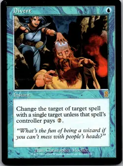 Divert 82 Rare Odyssey Magic: The Gathering Lightly Played - Image 1