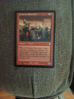Magic the Gathering MTG Odyssey DWARVEN RECRUITER - Image 1